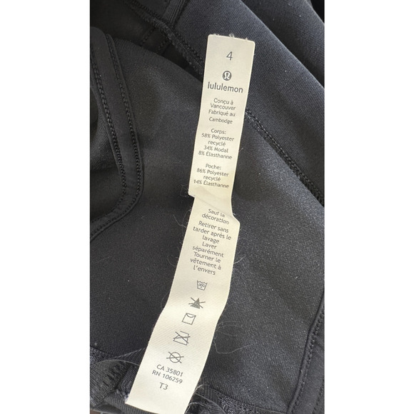 Lululemon Get Centred Crop Hoodie Black Size 4 Athletic Athleisure Vented Pocket - Picture 9 of 16